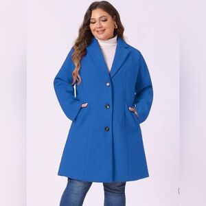 Agnes Orinda Women's Winter Notched Lapel Single Breasted with Pockets Pea Coats